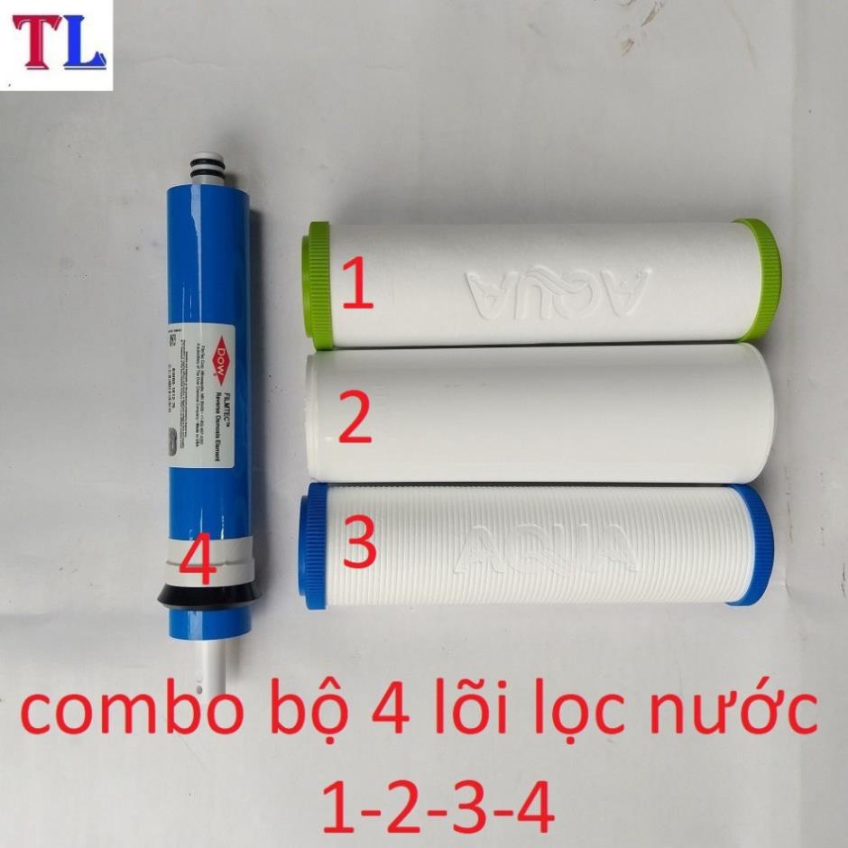 Lõi Lọc Nước Số 4 Màng RO DOW FILMTEC ❤️FREESHIP❤️ tặng bộ lõi lọc nước AQUA số 1,2,3