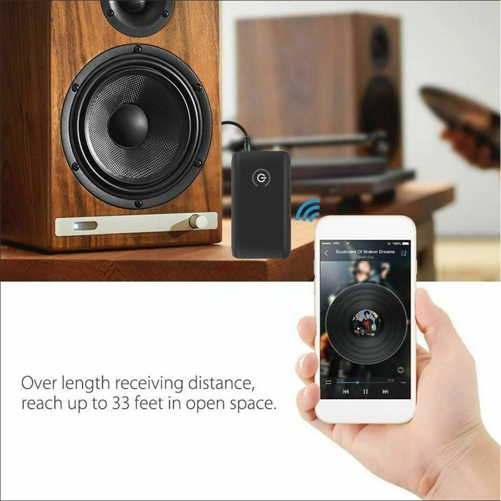 Thiết Bị NhậN TruyềN Bluetooth 5.0 2 Trong 1 3.5MM Chuyên DụNg Cho Laptop Xe Hơi