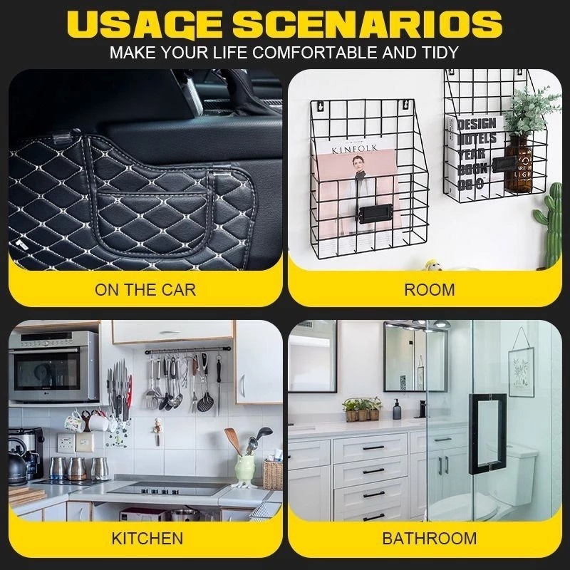 Set 5 Kẹp Cố Định Thảm Lót Sàn Xe Hơi Chống Trượt Bằng Nhựa Trong Suốt