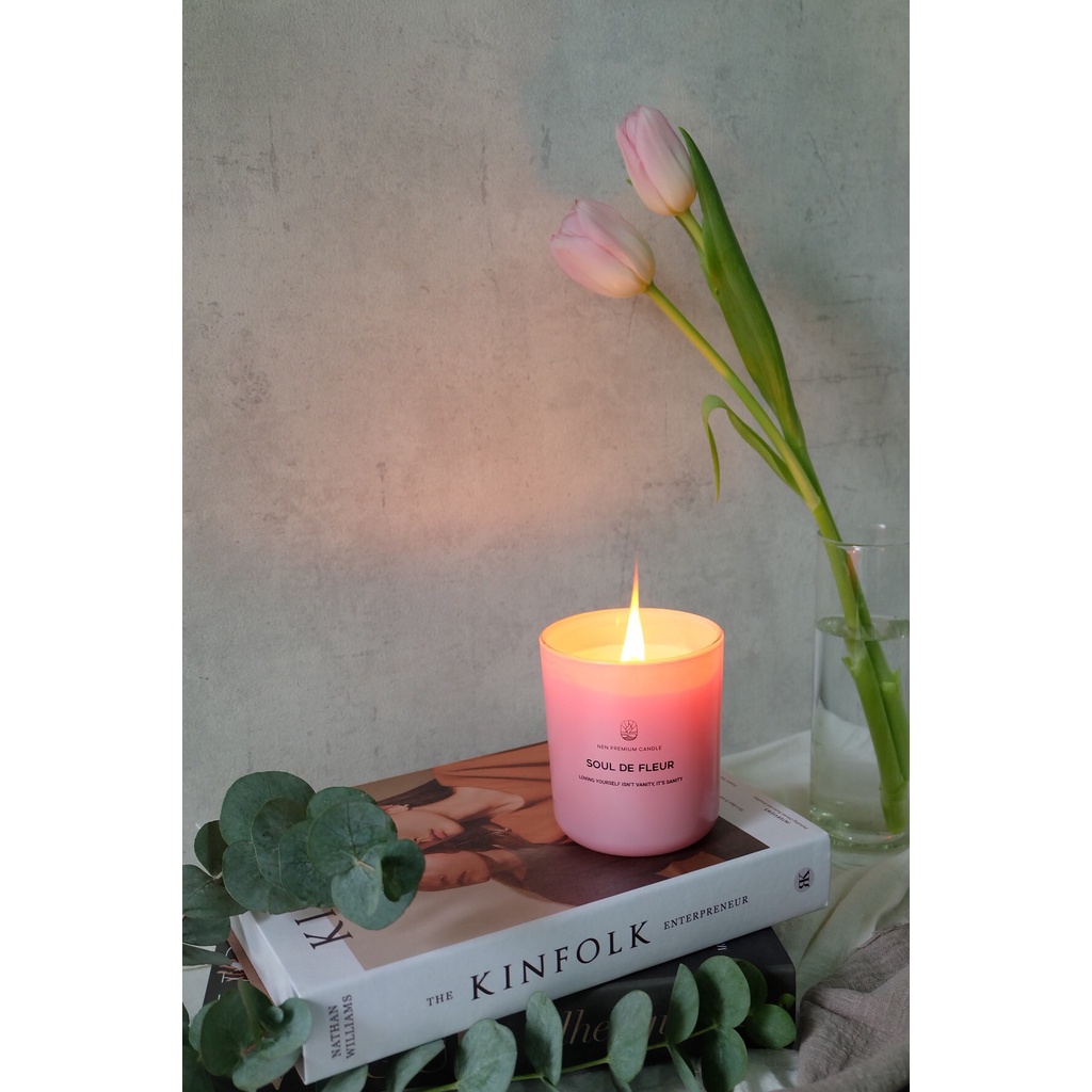 Nến Thơm NEN Soul De Fleur - Thanh Tao Hương Tulips Đêm 250g