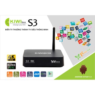 Android tv box kiwibox s3 pro phiên bản nâng cấp