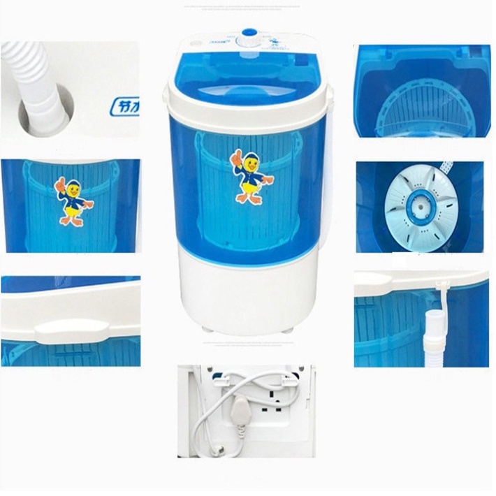 Máy giặt mini, giặt quần áo nhỏ, áo trắng, đồ cho bé nhỏ gọn tiện lợi