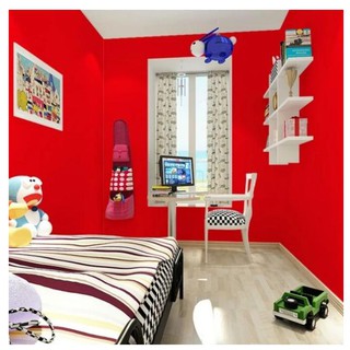 DECAL GIẤY DÁN TƯỜNG KHỔ 45CM - MÀU ĐỎ BỀ MẶT BÓNG