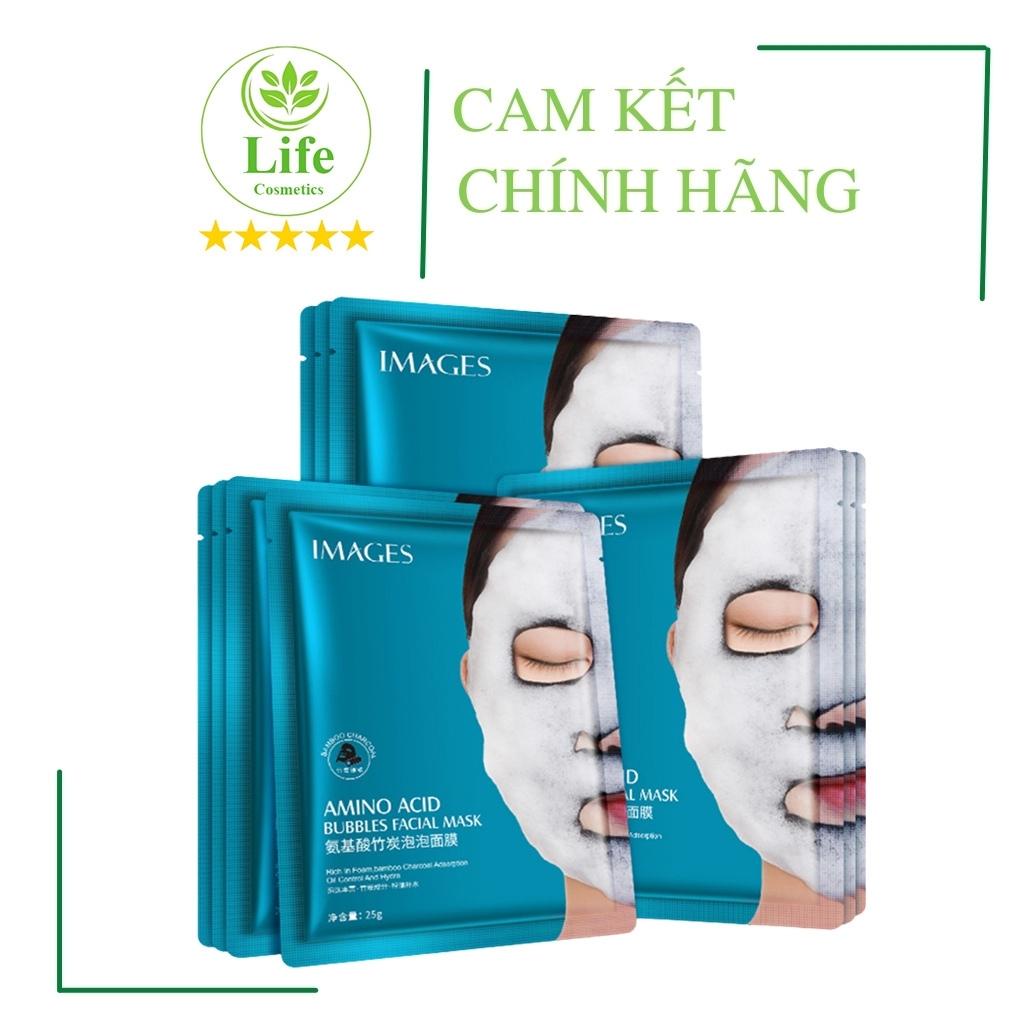 Mặt Nạ Sủi Bọt Thải Độc Bumblles Amino Acid - Mặt Nạ Nội Địa Trung Cấp Ẩm Dưỡng Trắng Giảm Mụn Mờ Thâm Life Cosmetics