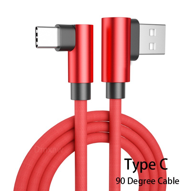 Dây Cáp Sạc Nhanh Type C 90 Độ Cho Samsung S8 S9