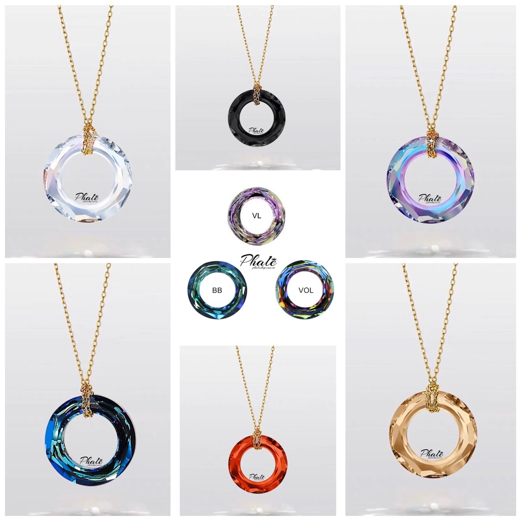 Mặt Dây Chuyền Pha Lê Swarovski Hình Tròn S20mm