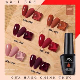 Sơn gel AS tone nâu đất -MK ( chai đen )