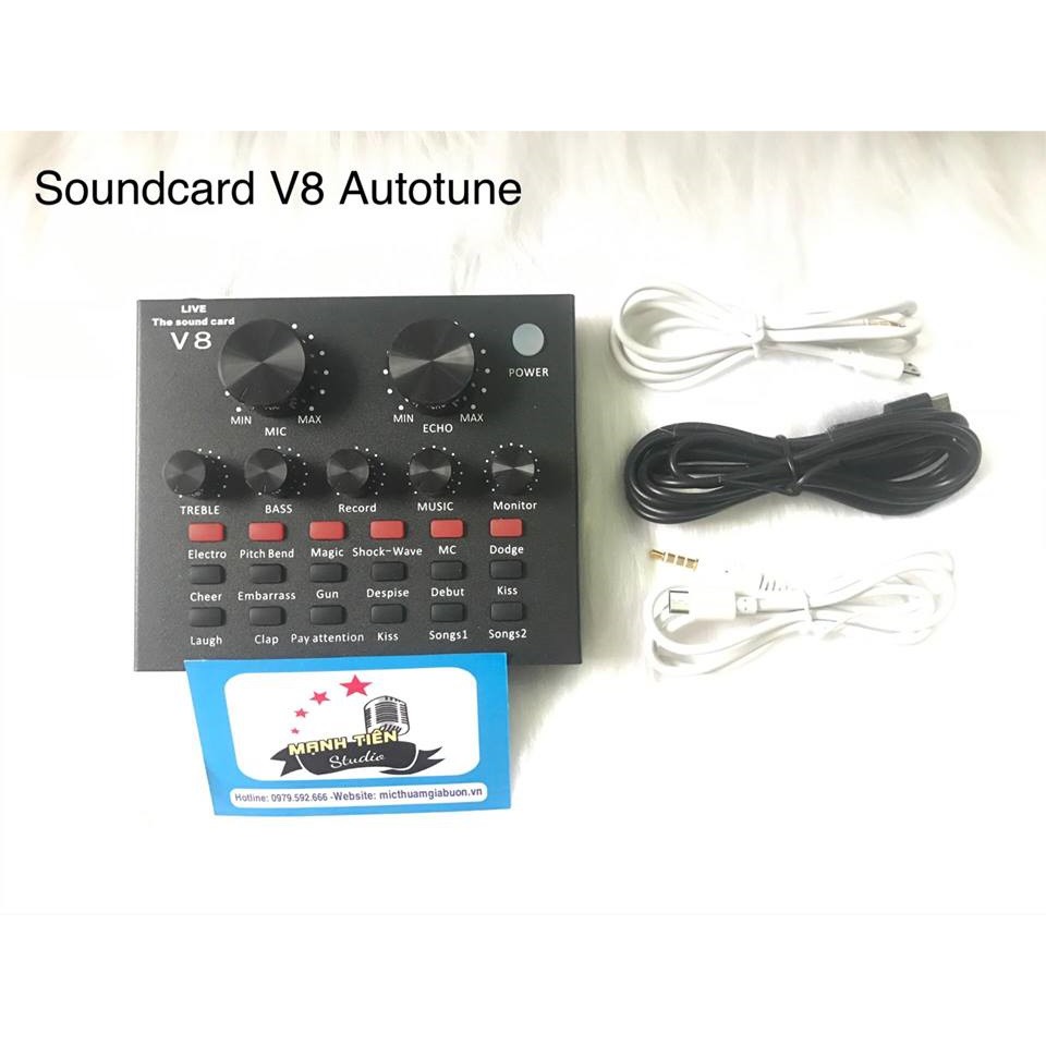 SOUND CARD THU ÂM V8