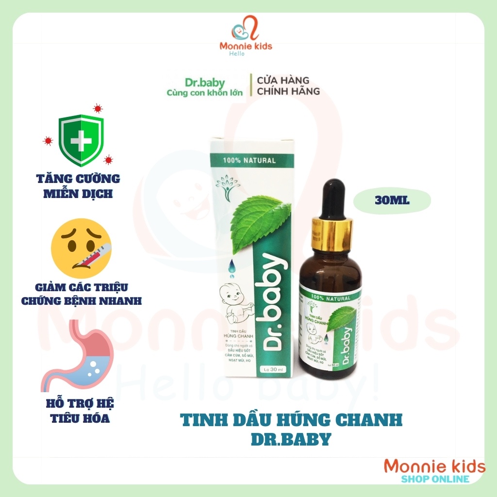 Tinh Dầu Húng Chanh Dr.Baby - 30ml