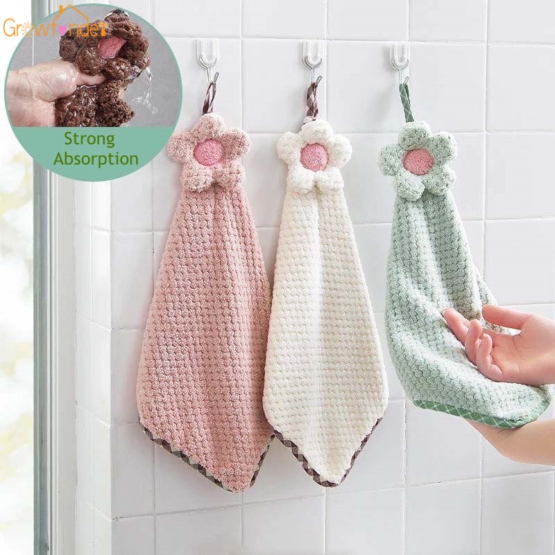 Khăn lau tay treo tường hình hoa hướng dương dễ thương