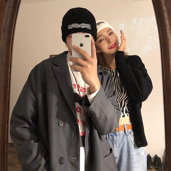 Mũ Dệt Kim ấm áp Mũ Cotton Dệt Kim Thêu Họa Tiết Kiểu Hip-Hop Cá Tính