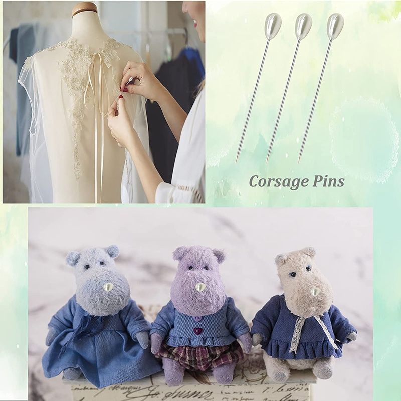 Set 400 ghim bó hoa thiết kế đầu hình giọt nước