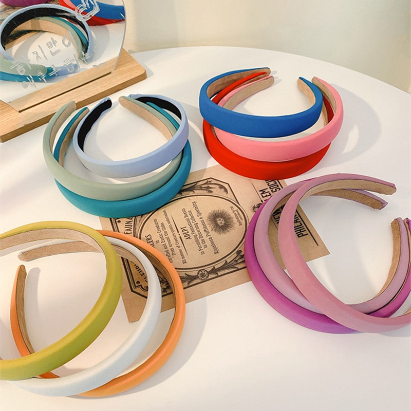 Băng đô cài tóc màu trơn phong cách retro thời trang dành cho nữ