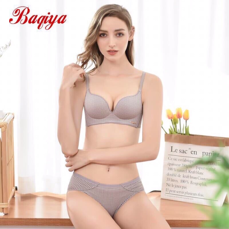 Áo Lót Nữ Thông Hơi Không Gọng Phối Kẻ Caro Quyến Rũ K68