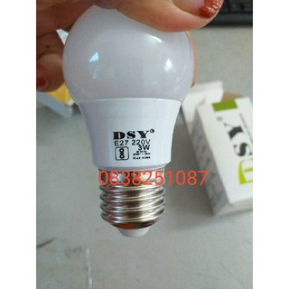 Bóng đèn LED 3W ánh sáng vàng, trắng siêu tiết kiệm điện