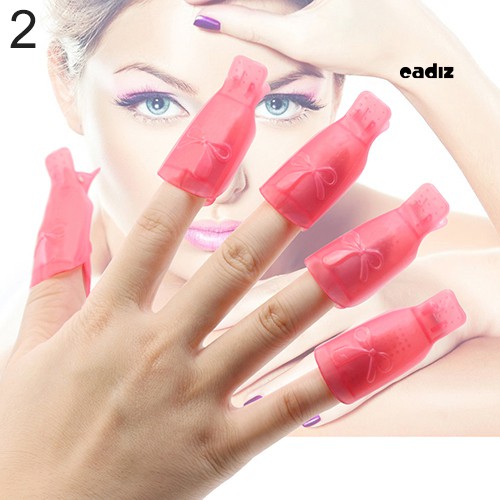 [Hàng mới về] Bộ 10 Kẹp Ủ Tháo Móng Tay Gel Tiện Dụng