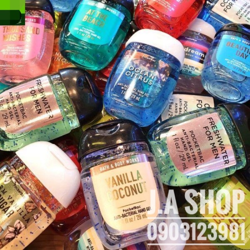 (Chọn Mùi) Gel / Nước Rửa Tay Khô Bath &amp; Body Works Dung Tích 29ml (JA Shop)