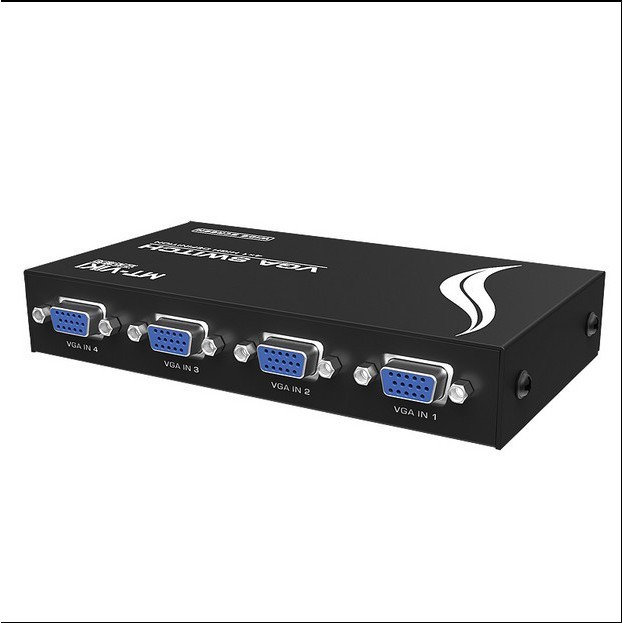 Bộ gộp VGA 4 máy tính dùng 1 màn hình MT-Viki - Gộp VGA 4 vào 1 ra - VGA 4 in 1 out - 4 Port VGA Video Switch -dc1101