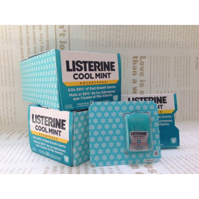 Ngậm Thơm Miệng Listerine Cool Mint - Xanh Dương