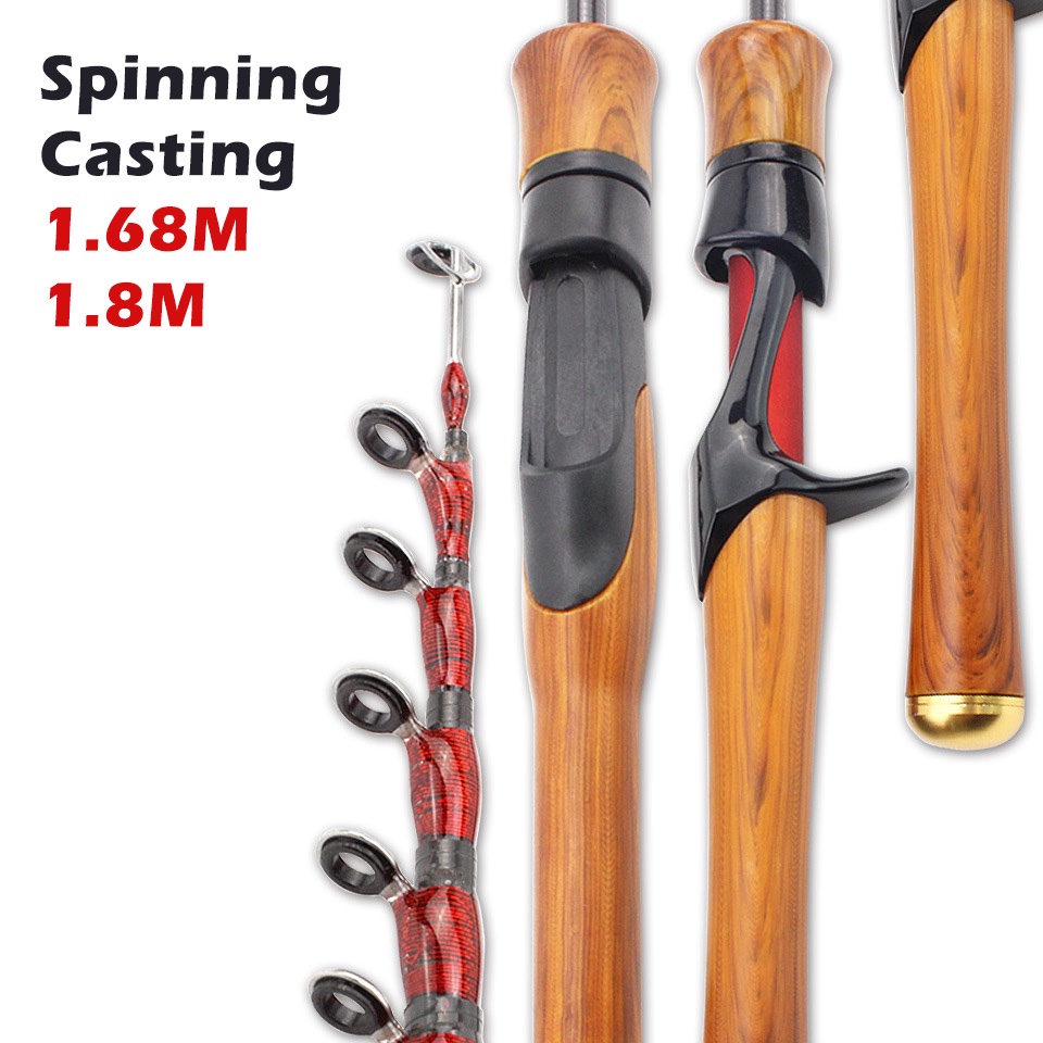 Cần Câu Cá Siêu Nhẹ Telescopic Lure Fishing Rod 6ft