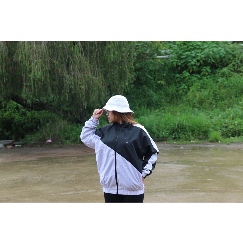 Áo Khoác Jacket Nike Swoosh Vintage 2 Nam Nữ Vải Dù 2 Lớp Cao Cấp LBsar