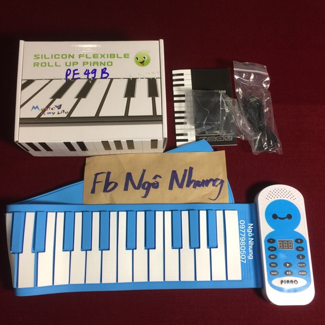 (Có video test) Đàn Piano 49 phím cuộn mềm dẻo Konix Flexible PE49B