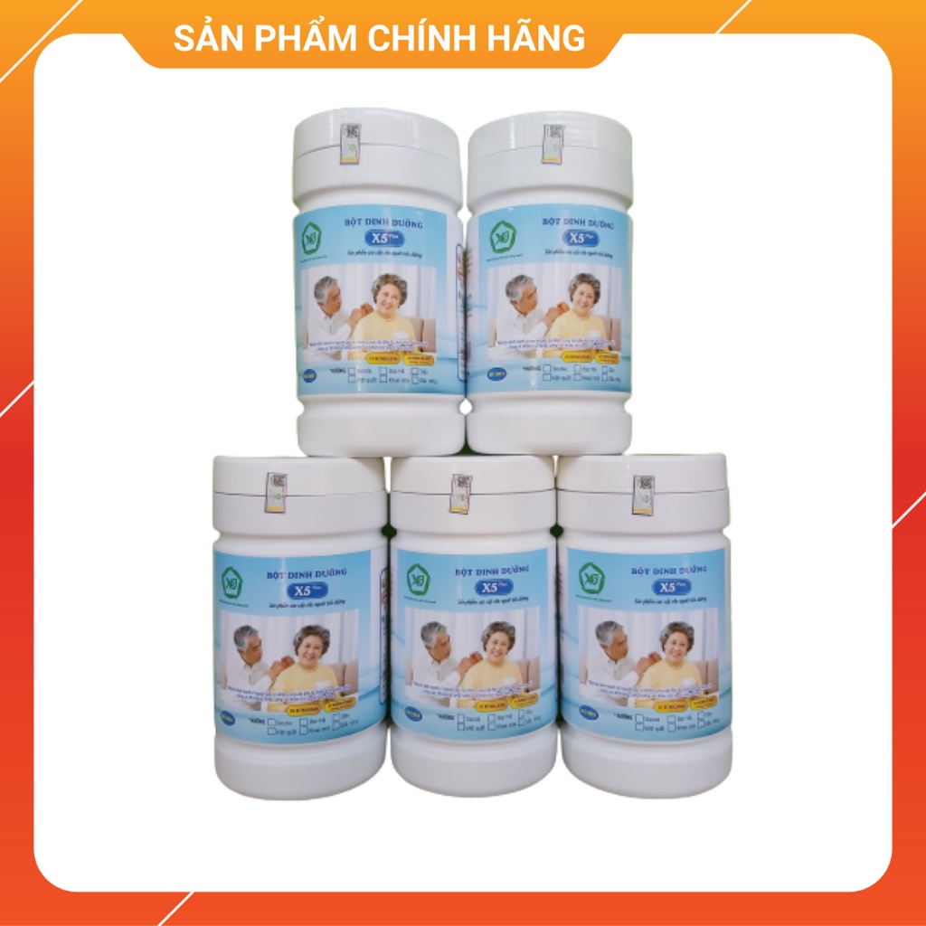 05 Bột dinh dưỡng X5 Plus cho người tiểu đường làm từ ngũ cốc nảy mầm,hạnh nhân,macca,óc chó,betaglucan,sữa...