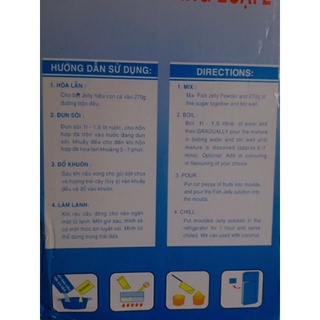 Bột rau câu Con cá dẻo - Gói 12 gram