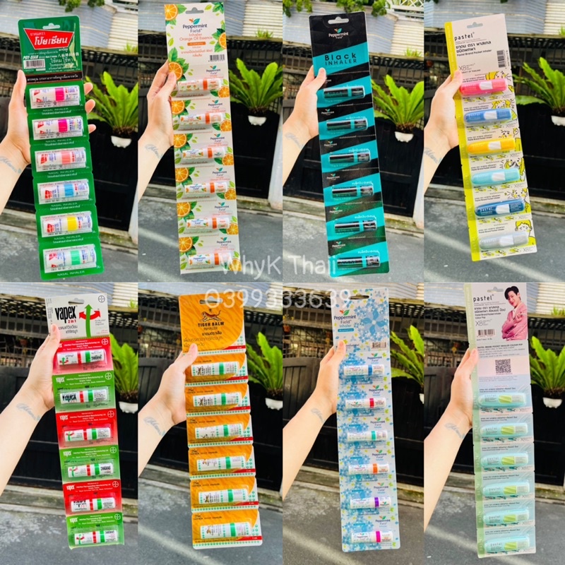 Set 1 dây 6 ống hít thông mũi cực thơm Thái Lan Chính Hãng