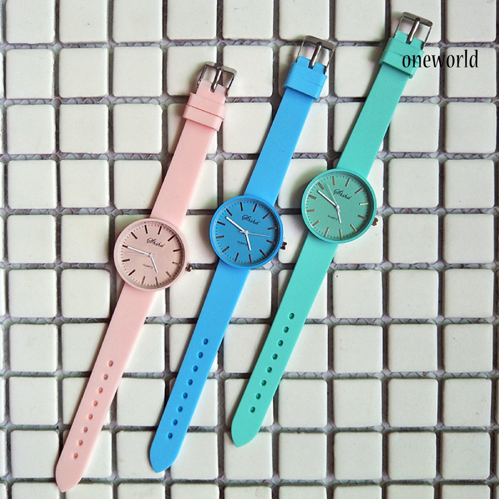 Ow @ Đồng Hồ Thể Thao Analog Máy Quartz Mặt Nhỏ Thoải Mái Phong Cách Thể Thao Cho Trường Học