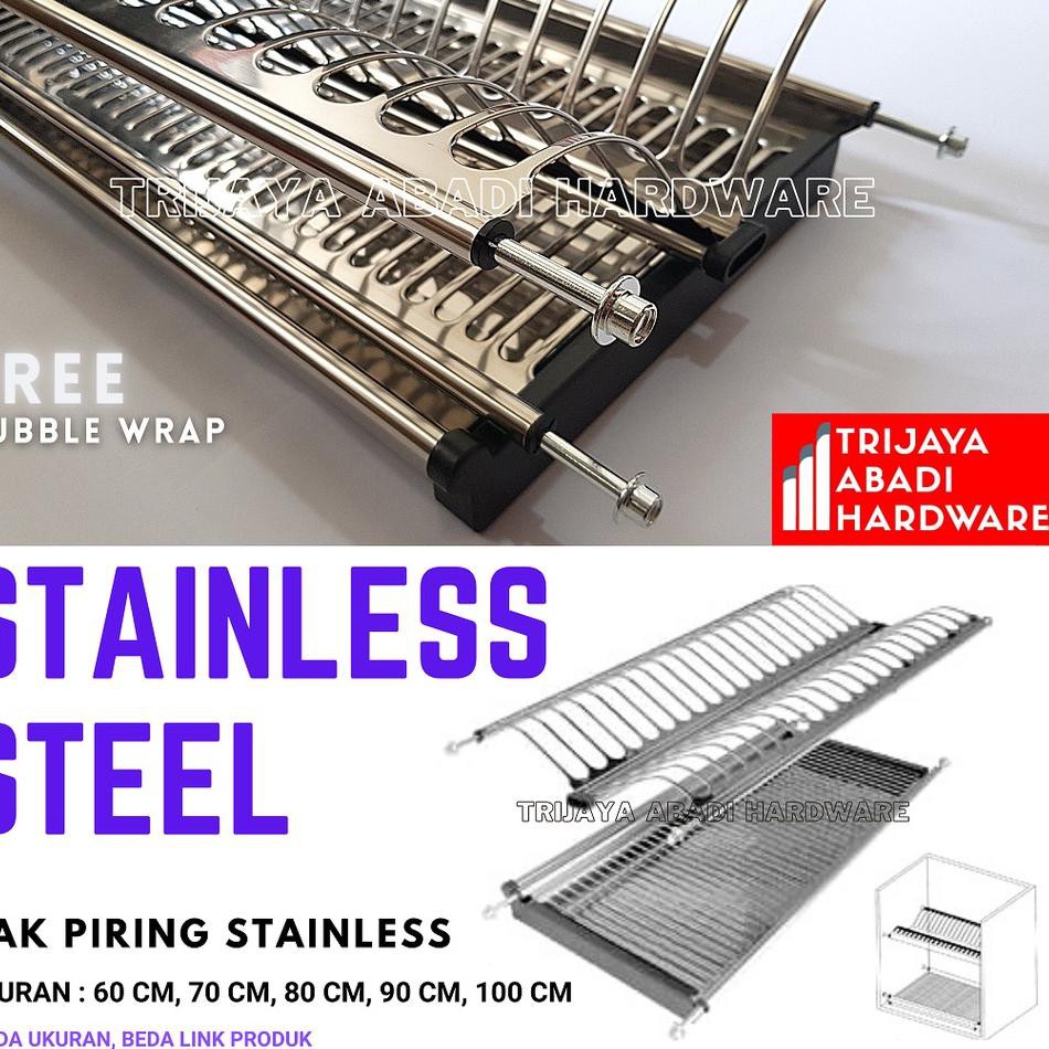 Giá Để Chén Dĩa Bằng Thép Không Gỉ 60 cm - 60mm Tiện Dụng Cho Nhà Bếp