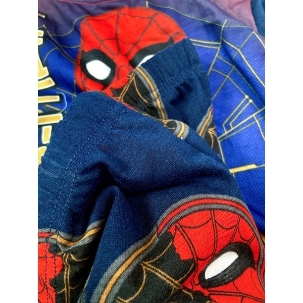 Bộ thun poly dài tay mặc nhà hình siêu nhân người nhện spiderman Avengers