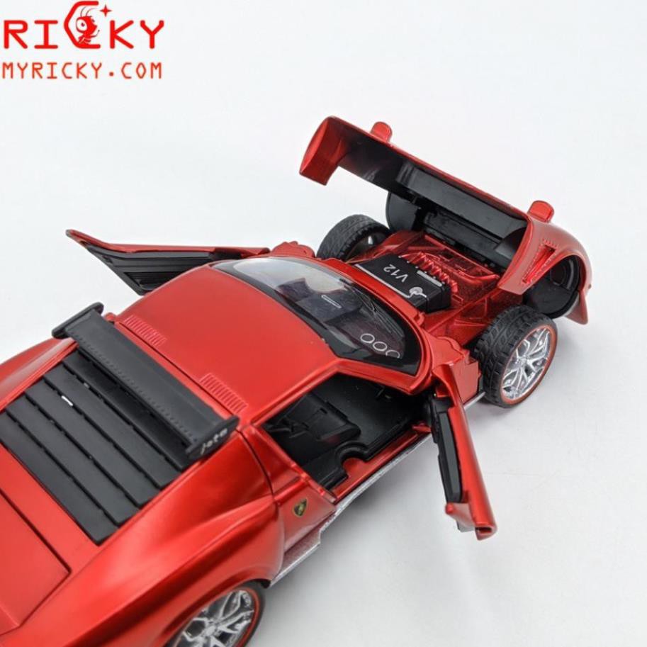 Mô hình siêu xe huyền Thoại Lamborghini Miura - tỉ lệ 1:32 - đóng mở cửa- mở cốp