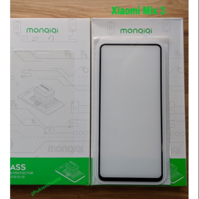 Kính cường lực Monqiqi cho Xiaomi Mi Mix 3 / Redmi K20 dùng chung Full màn chơi Game mượt hạn chế vân tay