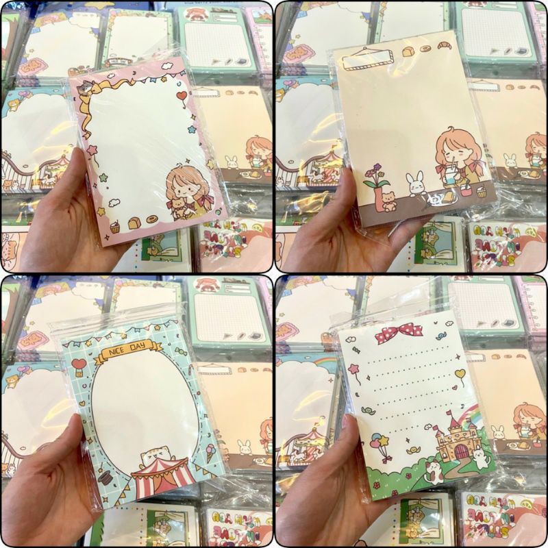 Giấy note ghi chú cute - xấp 80 tờ