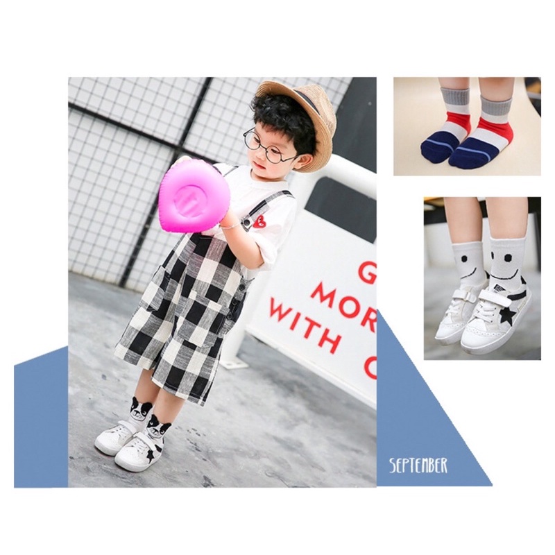 (MẪU 2022) Set 5 Đôi tất cotton hàn quốc cổ cao siêu mềm ôm chân cho bé