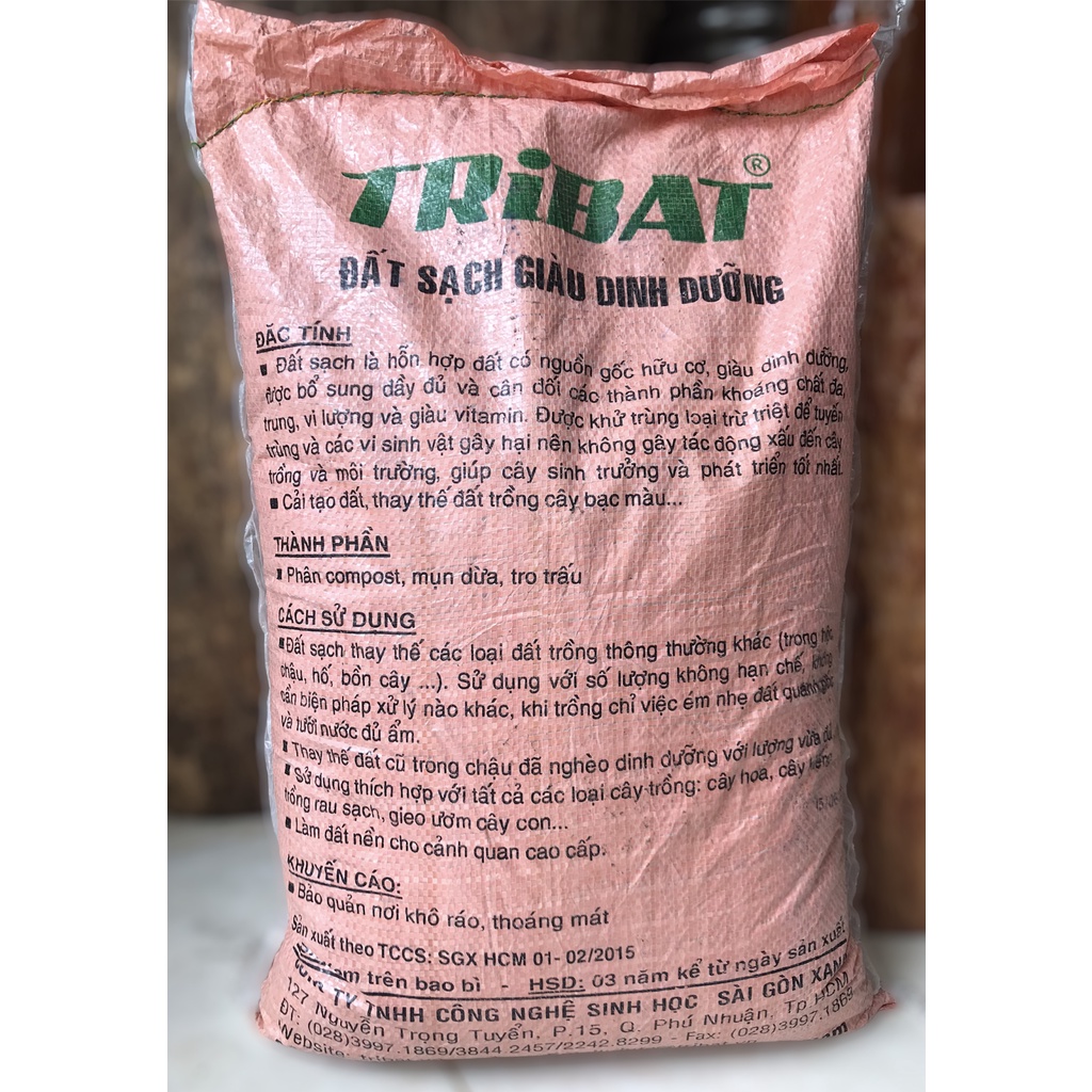 Một bao đất sạch trồng cây