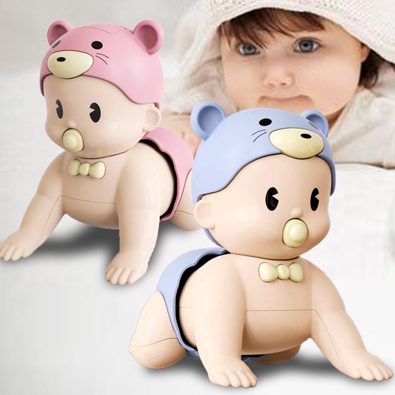 Đồ chơi búp bê hoạt hình bằng nhựa đáng yêu dành cho bé 3-9 tháng tuổi