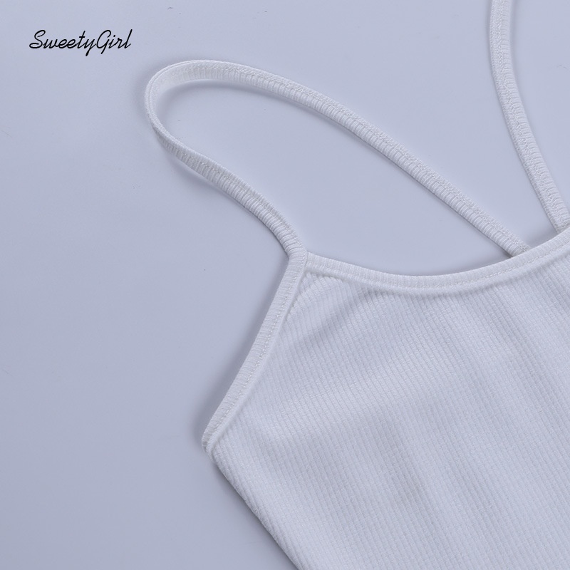 Áo tank top màu trơn hở lưng ôm dáng thời trang gợi cảm dành cho nữ