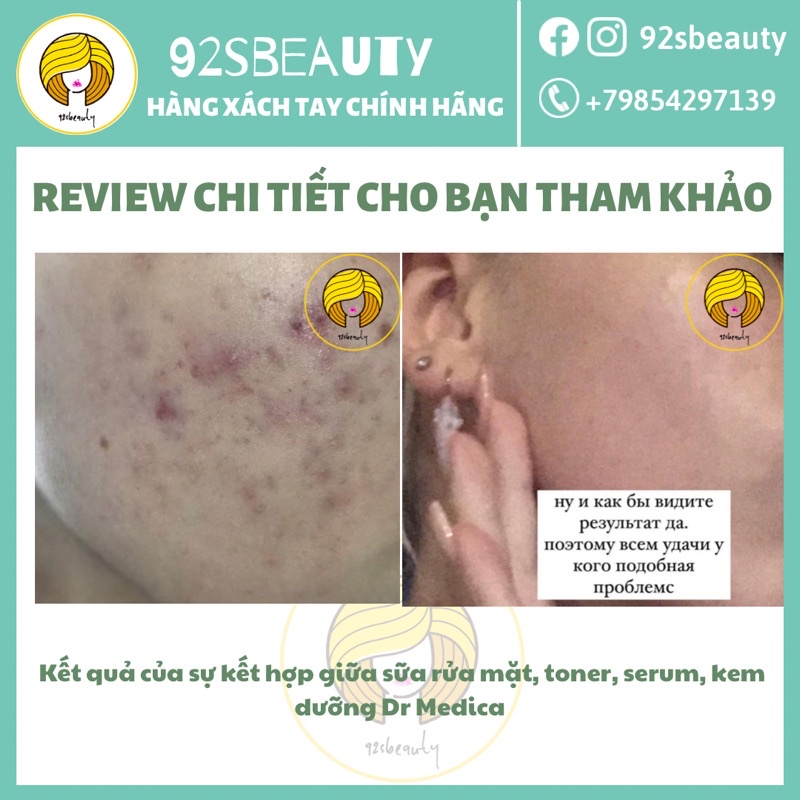 Serum mờ thâm, sáng da, kháng mụn Bielenda Dr Medica Acne Dermatological Anti-Acne