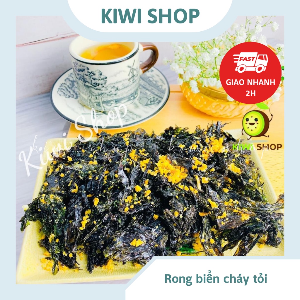 Rong biển cháy tỏi thơm ngon hũ 150GR *KIWISHOP*
