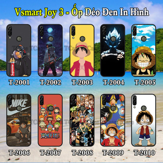 Ốp lưng Vsmart Joy 3 dẻo đen in hình One Piece