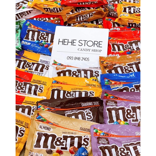 Socola M&amp;M's Mỹ nhiều loại date xa