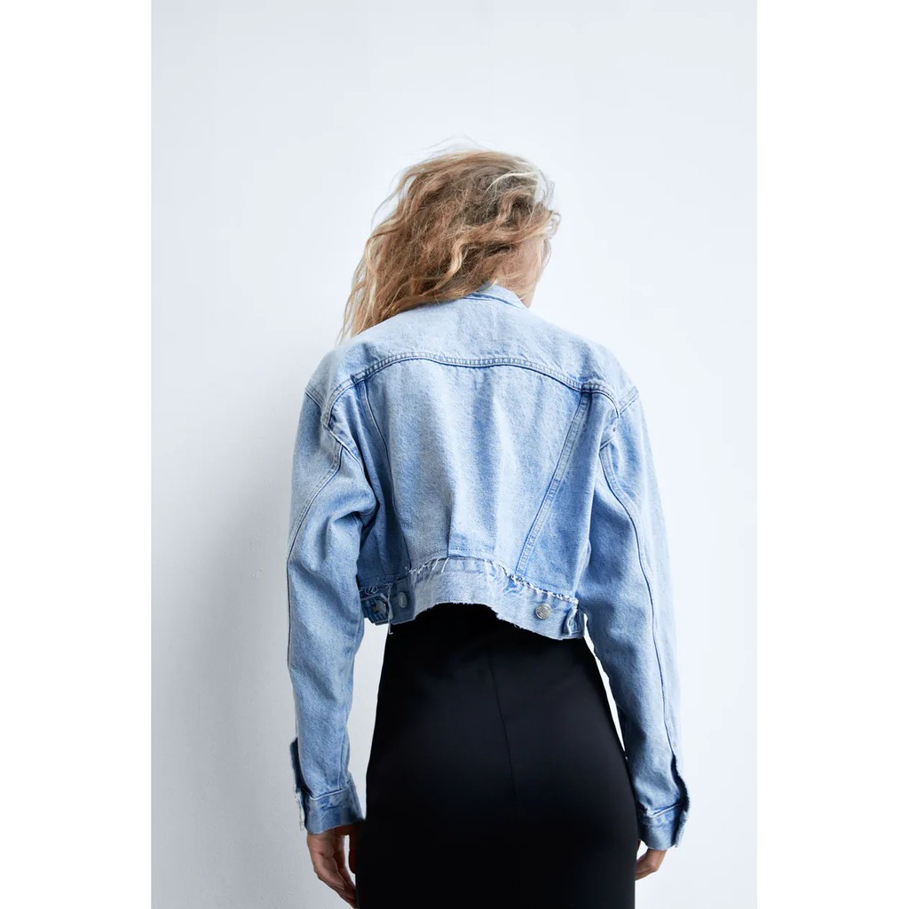 BỘ ÁO KHOÁC ZRA NỮ DENIM DÁNG LỬNG VÀ QUẦN JEANS MÀU XANH - 6688/024 6688/021 ...