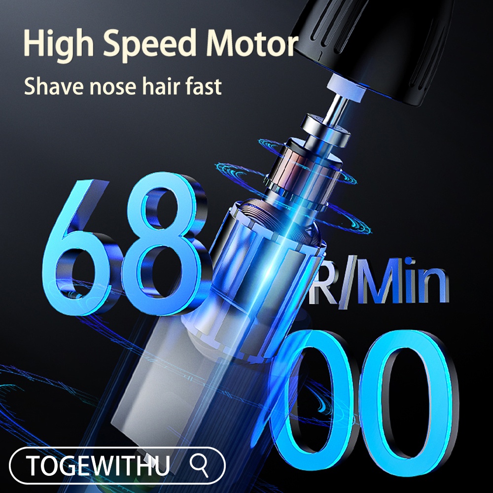 Máy tỉa lông mũi TOGEWITHU không đau sạc USB Cao cấp cho nam nữ