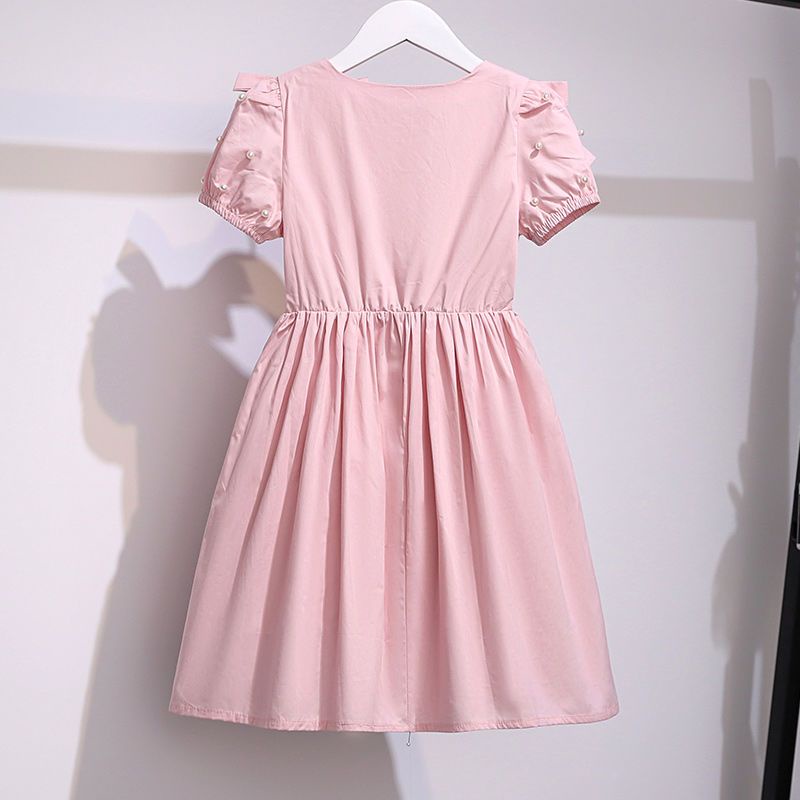 Đầm Tay Ngắn Thiết Kế Mỏng Phong Cách Thời Trang Mới 2022 Dành Cho Bé Gái