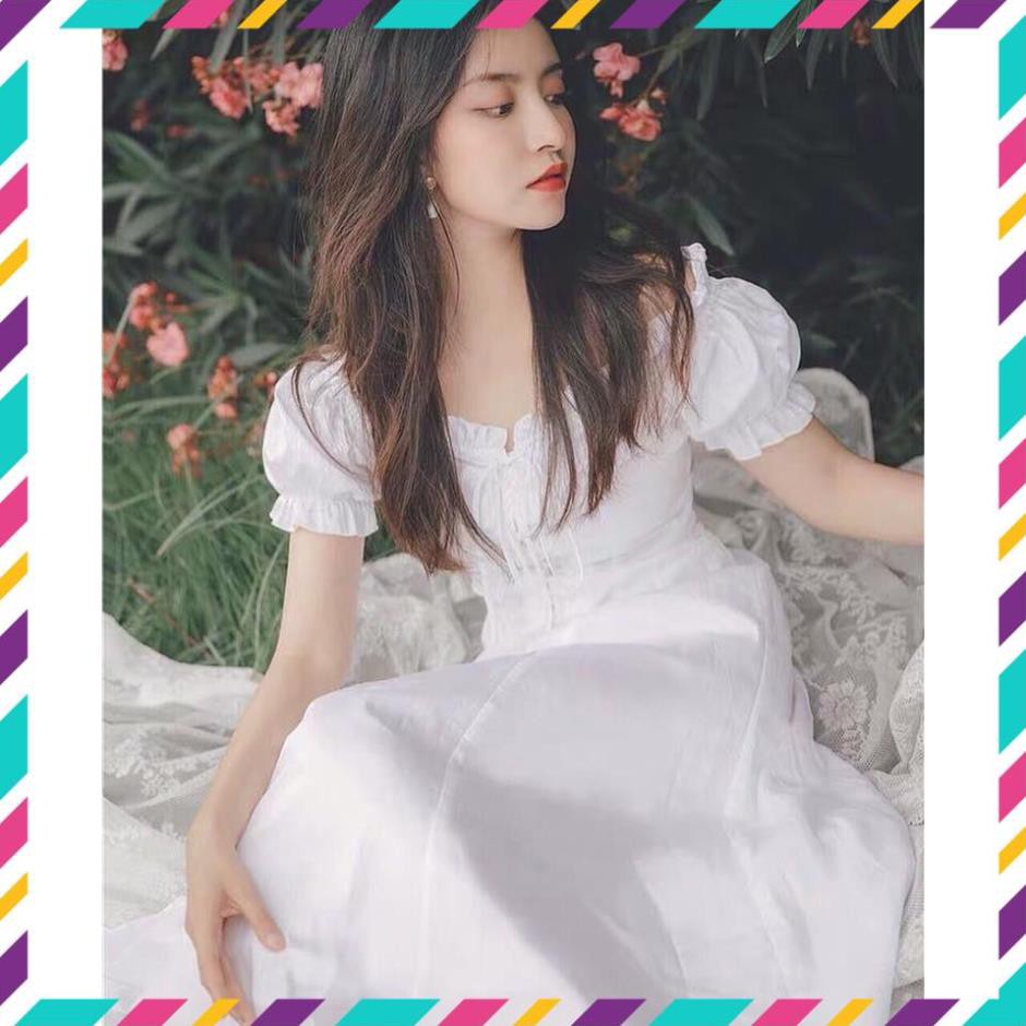 [ XẢ KHO _ THU HỒI VỐN ] Đầm dự tiệc maxi  trắng thất dây/,Đầm dạo phố/ Đầm maxi/ Đầm nữ/ Đầm công chúa (kèm hình thật). | BigBuy360 - bigbuy360.vn