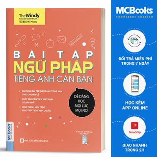 Sách - Bài Tập Ngữ Pháp Tiếng Anh Căn Bản Dành Cho Người Mới Bắt Đầu - Học Kèm App Online