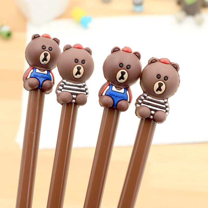 Sỉ 10 bút hình gấu Brown Bear  37k