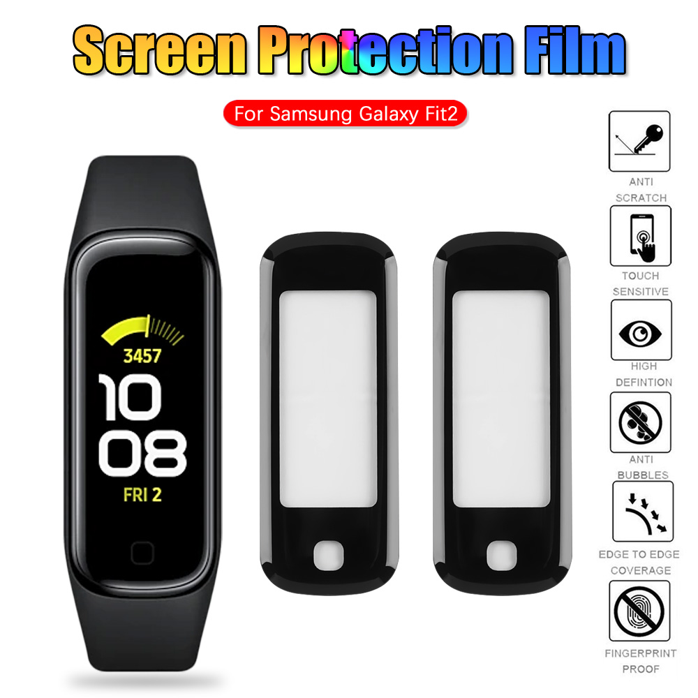Miếng dán phim bảo vệ mặt đồng hồ 3D chống trầy xước cho Samsung Galaxy Fit 2 SM-R220